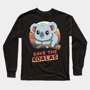 Save the koalas Long Sleeve T-Shirt